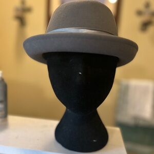 Stylish Gray Pork Pie Felt Hat